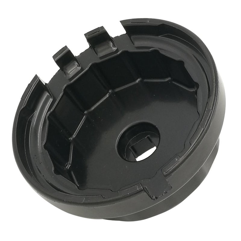 LIAMTU Aluminum Cup Wrench for Removing Toyota Oil Filter Caps, 64mm Flute, Fits 2.5L to 5.7L Engines, Black - Image 4